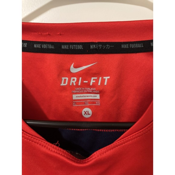 Nike Dri-Fit USA National Team Authentic Training Jersey Gray/Red Men's Size XL - Picture 2 of 7